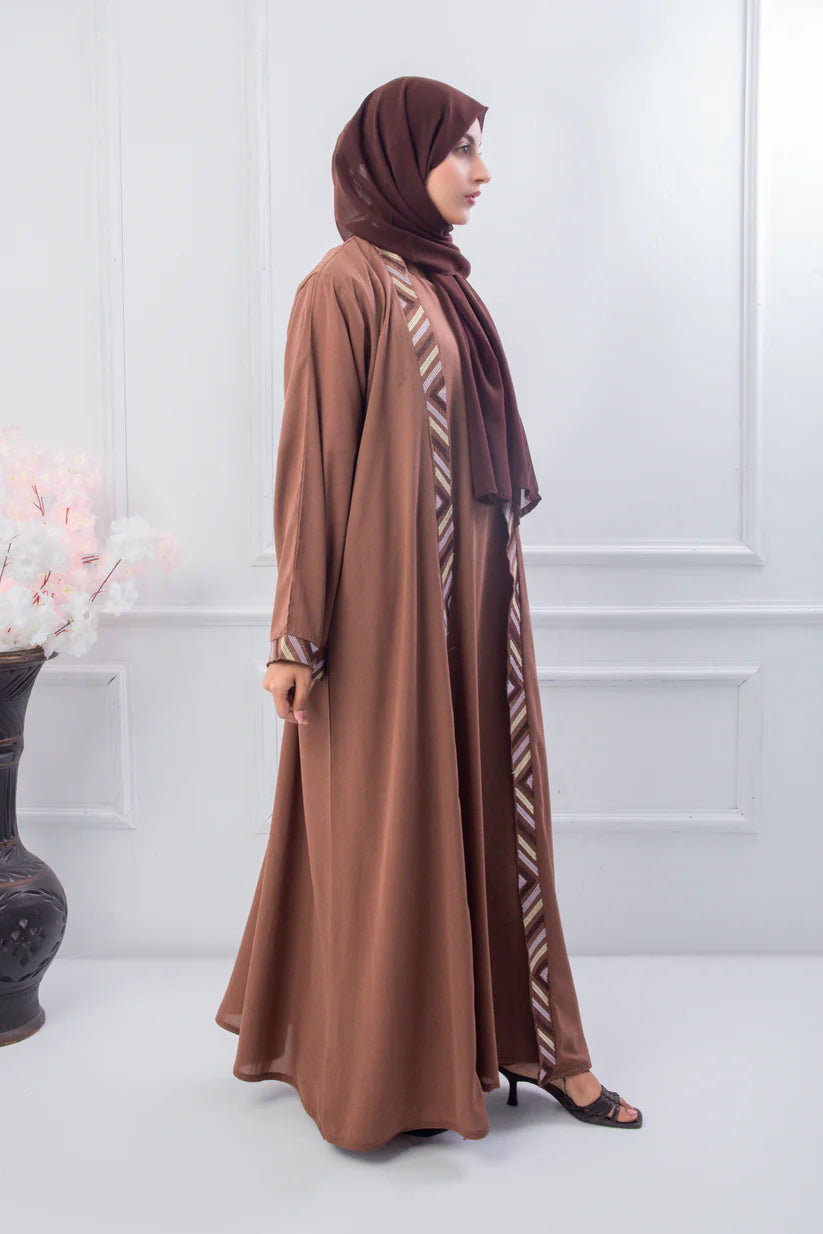 AQSA Beige Abaya with hijab