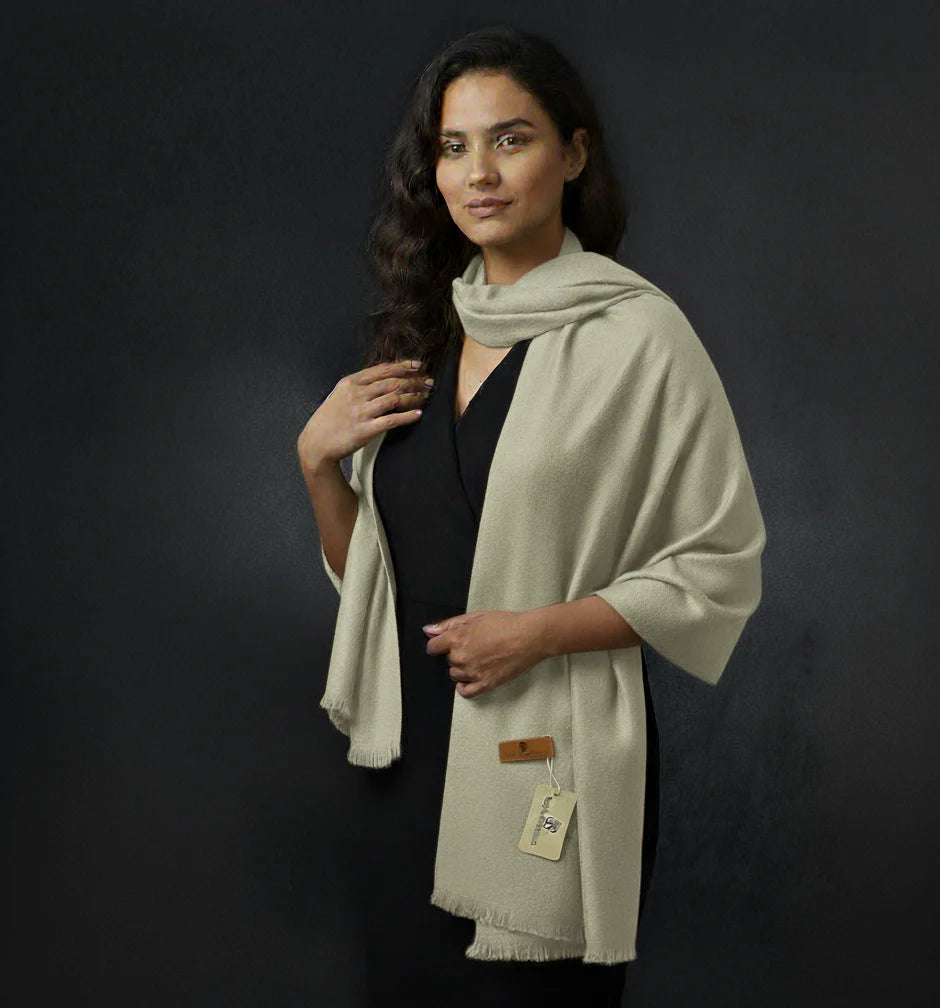 Plain Wool Shawl-1