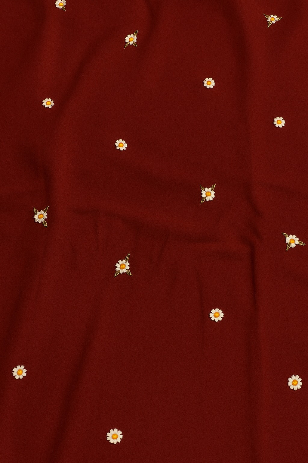 Embroidered Swiss Lawn Namaz Chadar with Sleeves – Red