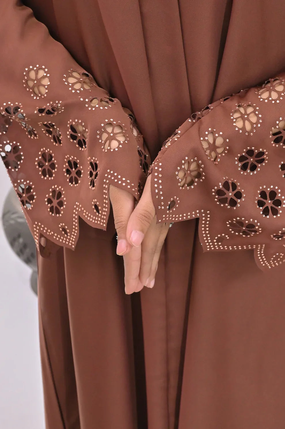 BAHAR Cutwork ABAYA with hijab
