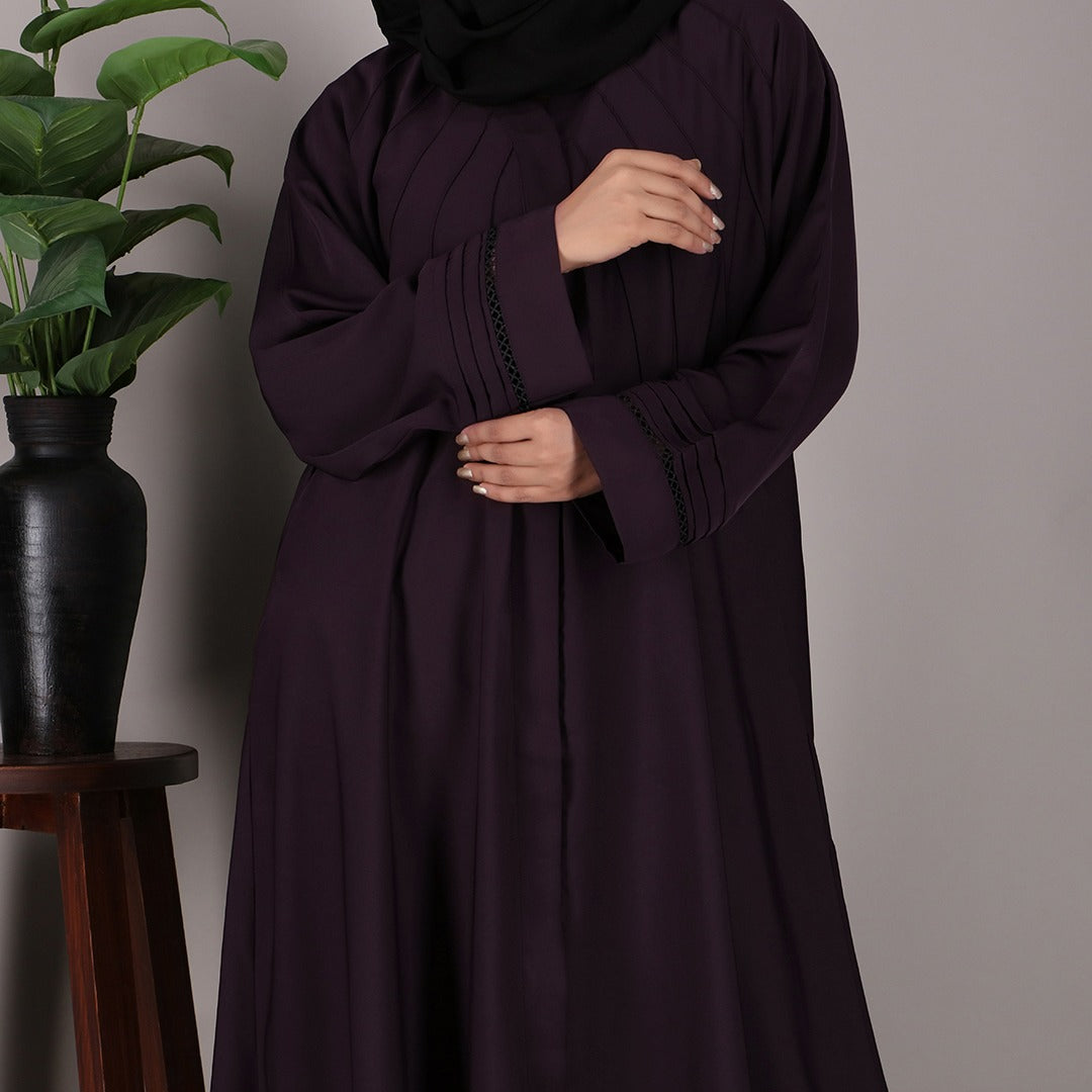 Aamirah Plum Abaya with Hijab