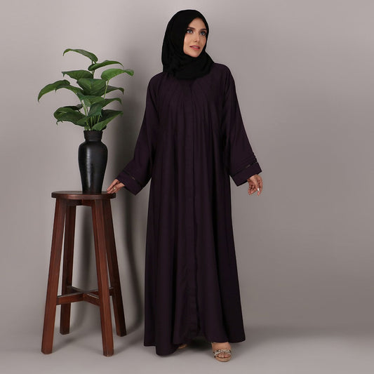 Aamirah Plum Abaya with Hijab