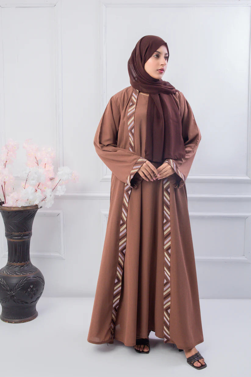 AQSA Beige Abaya with hijab