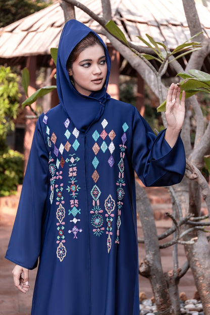 Azure Abaya with Hijab