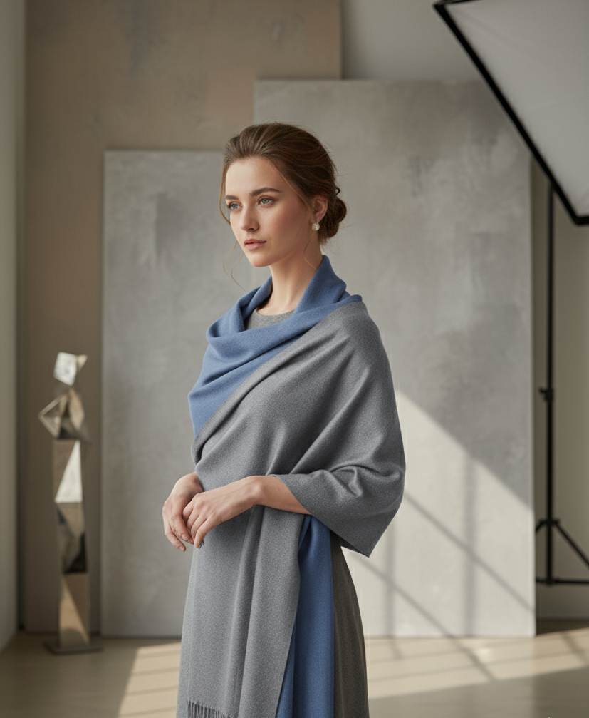 Two tone shawl