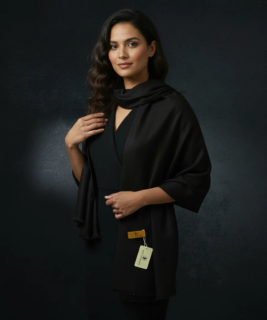 Plain Wool Shawl-13