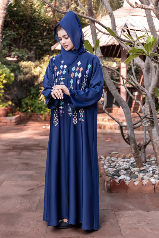 Azure Abaya with Hijab