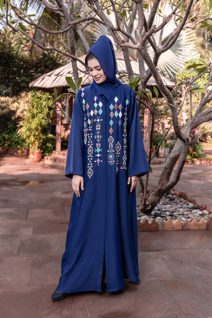 Azure Abaya with Hijab
